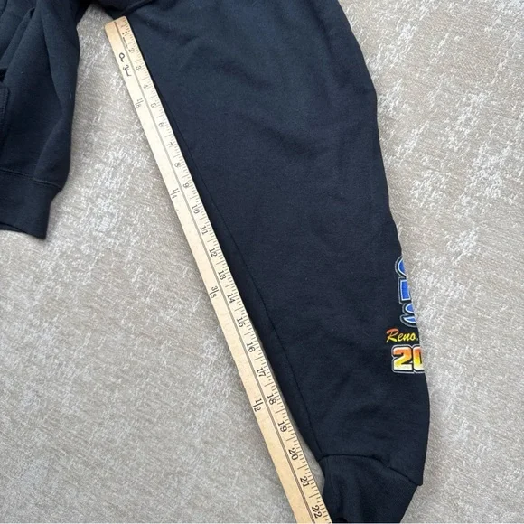 Black Graphic Zip-Up Hoodie - Picture 6 of 8